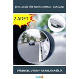 Letsii Çerçevesiz Ayarlanabilir Modern Kör Nokta Aynası 2 Adet