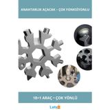 Letsii Çok Amaçlı Paslanmaz Çelik Kar Tanesi Anahtarlık Açacak