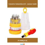 Letsii Çok Amaçlı Yumurta Tornavida Seti 31 Parça Hassas Cihazlar Için - Çok Renkli - Tek Ebat