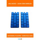 Letsii Dayanıklı Sızdırmaz Plastik Dolu Buz Aküsü Uzun Süre Soğutma