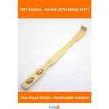 Letsii Doğal Ahşap Ergonomik Sırt Kaşıma Rahatlatıcı Alet - Çok Renkli