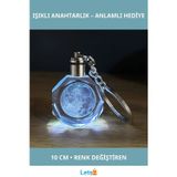Letsii Dolunay Tasarımlı Işıklı Anahtarlık 10 cm