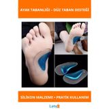 Letsii Düz Taban Rahatsızlığı Önleyici Silikon Ayak Tabanlığı Unisex