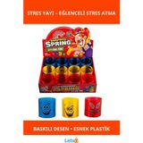 Letsii Eğlenceli Baskılı Stres Yayı Oyuncak Dayanıklı ve Renkli - Eğitici Oyuncak