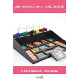 Letsii Eğlenceli Sosyal Shot Bardak Oyunu 6 Kişilik Set