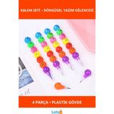 Letsii Emojili Renkli Yumurtlayan Kalem 4'lü Set - Çok Renkli - Tek Ebat - Kalem Seti