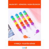 Letsii Emojili Renkli Yumurtlayan Kalem 4'lü Set