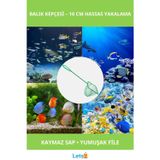 Letsii Ergonomik Dayanıklı Akvaryum Balık Kepçesi 10 cm