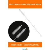 Letsii Esnek Çelik Pipet Temizleme Fırçası - Çok Renkli - Standart