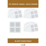 Letsii Esnek Tül Sineklik Yaması 40 Adet Yırtık Tamir Seti