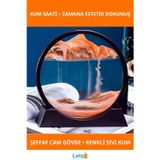 Letsii Estetik Dekoratif Sulu Kum Saati 5 İnç