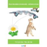 Letsii Hareketli Kelebek Pilli Kedi Oyuncağı 20 cm