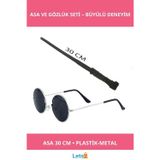Letsii Harry Potter Temalı Asa ve Gözlük Seti