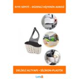 Letsii Hijyenik Esnek Silikon Plastik Mutfak Evye Sepeti