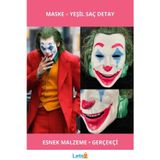 Letsii Joaquin Phoenix Joker Maskesi Yeşil Saçlı Kostüm