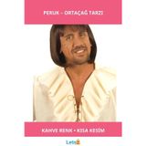 Letsii Kahverengi Kısa Ortaçağ Peruk Erkekler İçin Özel Tasarım