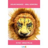 Letsii Kahverengi Yeleli Mega Peluş Aslan Maskesi 33 No