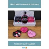 Letsii Kalpli Love Tasarımlı Şık Cep Aynası 7 cm