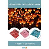 Letsii Karışık Renkli Dilek Feneri Dilek Balonu 100 cm