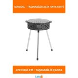 Letsii Katlanabilir Pratik Lüks Mangal No 2 Orta Boy Kamp Piknik Bahçe - Çok Renkli - Mangal & Barbekü