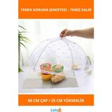 Letsii Katlanabilir Şeffaf Yemek Koruma Şemsiyesi 60 cm - Çok Renkli - saklama şemsiyesi
