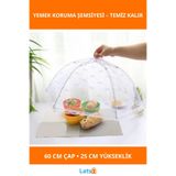 Letsii Katlanabilir Şeffaf Yemek Koruma Şemsiyesi 60 cm