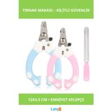 Letsii Kilitli Güvenlikli Kedi Köpek Tırnak Makası