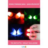 Letsii LED Işıklı Renkli Sihirli Parmak Eğlence Araçlı Şaka