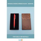 Letsii Mandala Desenli Kırmızı Touchpen Tükenmez Kalem