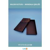 Letsii Mandala Tasarımlı Şık Kalem Kutusu 17 cm x 7.5 cm x 2.3 cm