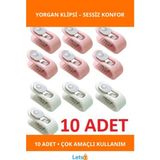 Letsii Mandallı Yorgan Sabitleme Klipsi 10 Adet Renkli Pratik - Çok Renkli - Standart