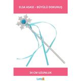 Letsii Mavi Kar Taneli Elsa 34 cm Büyüleyici Parti Asası