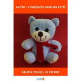 Letsii Mavi Yumuşak Peluş Oyuncak Ayıcık 25 cm