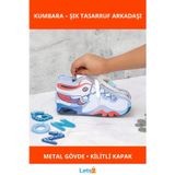Letsii Metal Ayakkabı Kumbara Kilitli ve Şık Tasarım