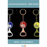 Letsii Metal Galata Kulesi Şık Anahtarlık ve Fonksiyonel Açacak
