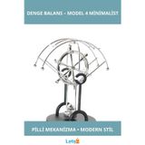 Letsii Minimalist Modern Pilli Denge Balans Sürekli Hareketli Dekoratif Obje