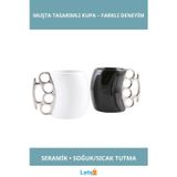 Letsii Muşta Tasarımlı Seramik Kupa Bardak