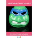 Letsii Ninja Kaplumbağalar Leonardo Kostüm Maskesi Esnek ve Dayanıklı