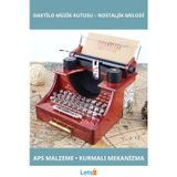 Letsii Nostaljik Daktilo Müzik Kutusu Ergonomik Tasarım 15x11x15 cm