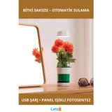 Letsii Otomatik Sulama ve LED Işık Destekli Hızlı Bitki Yetiştirme Saksısı Şarj Edilebilir