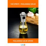 Letsii Paslanmaz Çelik Yağdanlık Yağ Spreyi Zeytinyağı Sirke Püskürtücü
