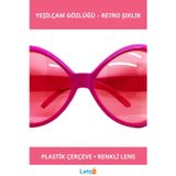 Letsii Pembe Yeşilçam Nostalji Parti Gözlüğü
