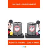 Letsii Polyester Mickey Mouse Kalemlik Eğlenceli Kırtasiye Aksesuarı
