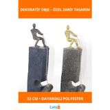Letsii Polyester Modern Zarif Dekoratif Obje 33 cm