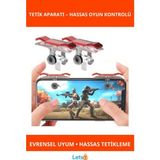 Letsii Pubg Oyun Tetik Telefon Aparatı Hızlı Tepkili Oyun Aksesuarı - Renkli