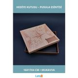 Letsii Pusula Temalı Kişiye Özel Şık Hediye Kutusu 16x17 cm