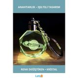 Letsii Renk Değiştiren Şık Satürn Gezegen Tasarım Işıklı Anahtarlık 10 cm