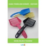 Letsii Renkli Kedi Kumu Temizleme Küreği 24 cm