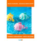 Letsii Renkli Kurmalı Balık Bebek Banyo Oyuncağı