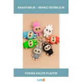 Letsii Renkli Labubu Figürlü Anahtarlık Eğlenceli Tasarım